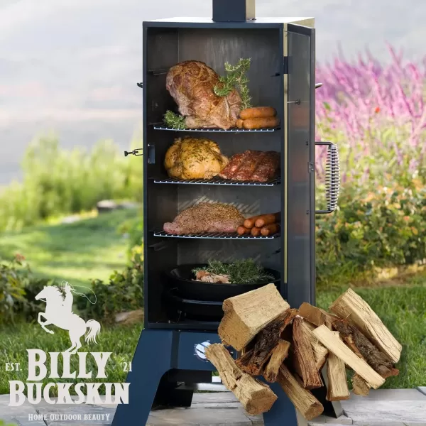 Mesquite Wood Chunks Wood Chunks for Smokers Alternative for Charcoal Briquettes Can be Use on Gas Smoking Wood Chunks for Smoking Grilling ampamp BBQ Camping Essential by Billy Buckskin Co4 Lbs BagApple