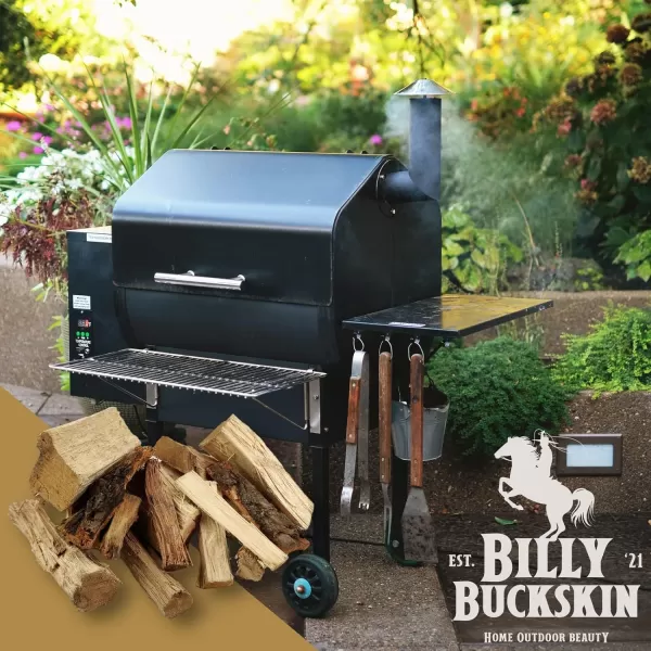 Mesquite Wood Chunks Wood Chunks for Smokers Alternative for Charcoal Briquettes Can be Use on Gas Smoking Wood Chunks for Smoking Grilling ampamp BBQ Camping Essential by Billy Buckskin Co4 Lbs BagVarietyPack of 4