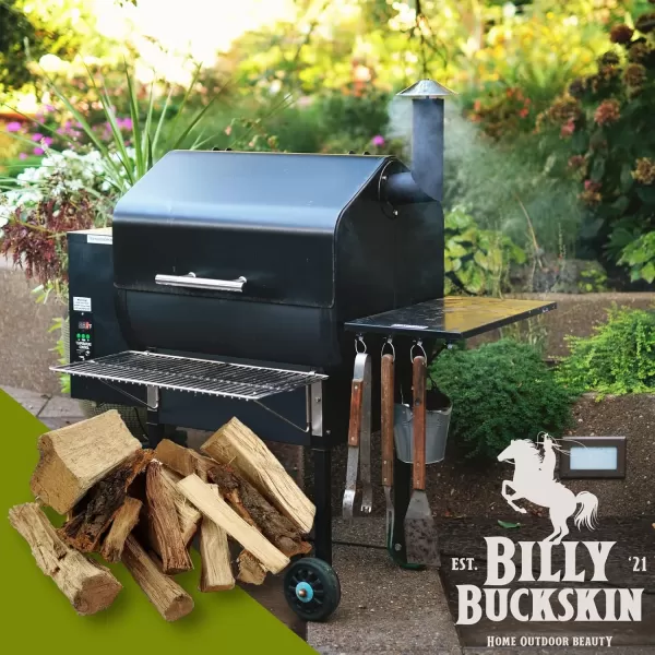 Mesquite Wood Chunks Wood Chunks for Smokers Alternative for Charcoal Briquettes Can be Use on Gas Smoking Wood Chunks for Smoking Grilling ampamp BBQ Camping Essential by Billy Buckskin Co4 Lbs BagApple