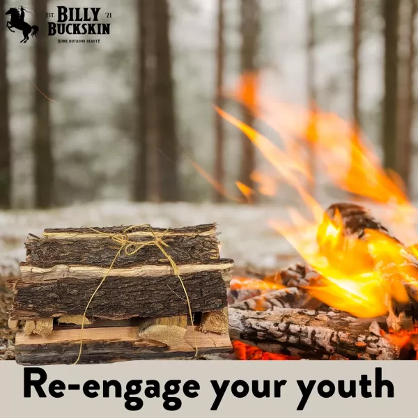 Oak Firewood Logs 18 lbs Split Wood for Solo Stove with Fatwood Fire Starter Sticks Fire Wood for Fire Pit Seasoned Wood Logs for Fireplaces Camping Campfires Firepits  by Billy Buckskin CoOak