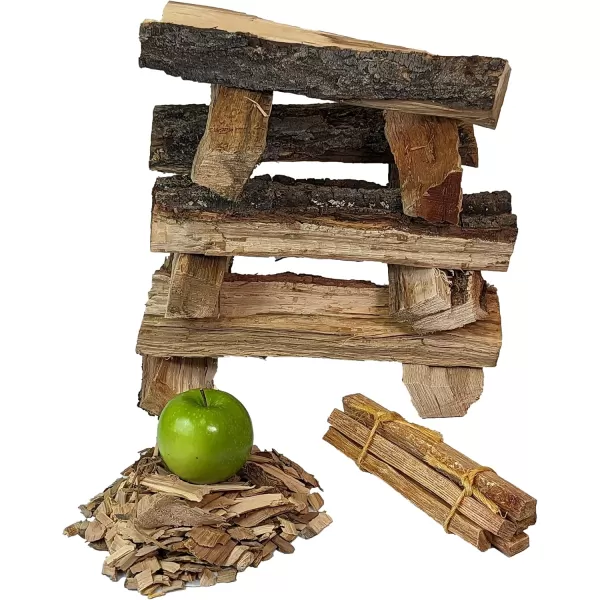Oak Firewood Logs 18 lbs Split Wood for Solo Stove with Fatwood Fire Starter Sticks Fire Wood for Fire Pit Seasoned Wood Logs for Fireplaces Camping Campfires Firepits  by Billy Buckskin CoApple