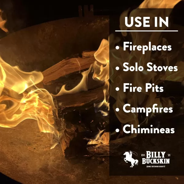 Oak Firewood Logs 18 lbs Split Wood for Solo Stove with Fatwood Fire Starter Sticks Fire Wood for Fire Pit Seasoned Wood Logs for Fireplaces Camping Campfires Firepits  by Billy Buckskin CoMesquite