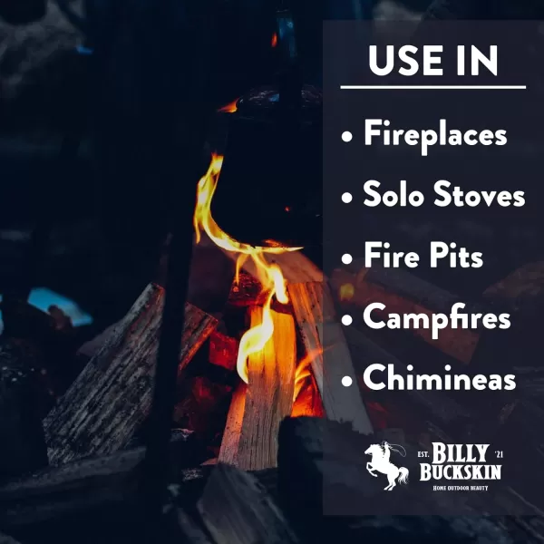 Oak Firewood Logs 18 lbs Split Wood for Solo Stove with Fatwood Fire Starter Sticks Fire Wood for Fire Pit Seasoned Wood Logs for Fireplaces Camping Campfires Firepits  by Billy Buckskin CoOak
