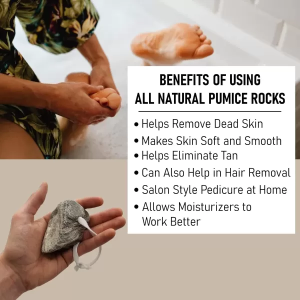Pedicure Exfoliation Kit  All Natural Volcanic Pumice Stones by BillyBuckSkin Co  100 Made in USA  Callus Remover for Hands and Feet  100 Natural  Combo Pack of 2 Stones and a Body Sponge