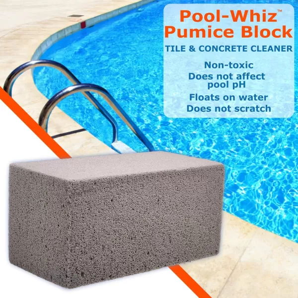 PoolWhiz Pumice Block  Pool Tile ampamp Concrete Cleaner  Pumice Stone for Cleaning Pools Spas ampamp Water Features  Pool and Spa Cleaner by Billy Buckskin Co  Pack of 112 Pack