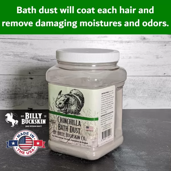 Premium Chinchilla Dust Bath 6 lb Tub All Natural Dusting Powder Ideal for Degus Hamsters Gerbils and Other Small Pet Animals Pure Cleansing Pumice Sand Pet Supplies by Billy Buckskin Co6 lb