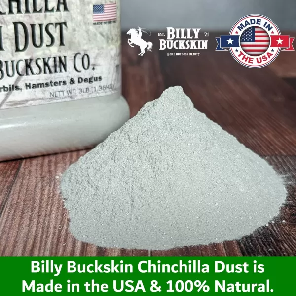Premium Chinchilla Dust Bath 6 lb Tub All Natural Dusting Powder Ideal for Degus Hamsters Gerbils and Other Small Pet Animals Pure Cleansing Pumice Sand Pet Supplies by Billy Buckskin Co6 lb