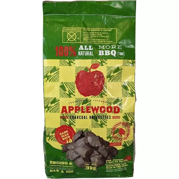 Billy Buckskin Co Oak ampamp Apple Charcoal Briquettes  Burns Hotter Longer ampamp Cleaner  100 Natural Oak ampamp Apple Wood  Prized Flavor Briquettes  Lights Easily  65Pound Bag65 lb