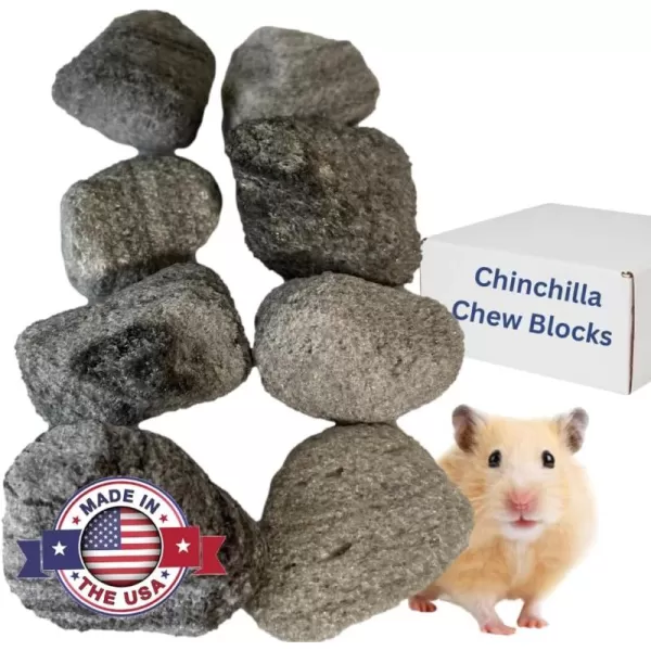 Chew Toys for Chinchilla Guinea Pig Toys Hamster Chew Toys Chinchilla Cage Accessories Lava Block for Small Pet Animals Rat Mice Bunny Rabbit Degus Gerbils Toys by Billy Buckskin  Pack of 81 Count Pack of 8