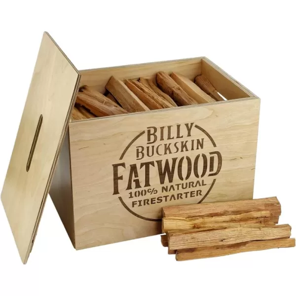 Fatwood Fire Starter Sticks 10 lb Box  All Natural ResinRich Fatwood for Wood Stoves Fireplaces Campfires  Easy ampamp Safe Fire Logs LongLasting Firewood 140 SticksCoated Birch