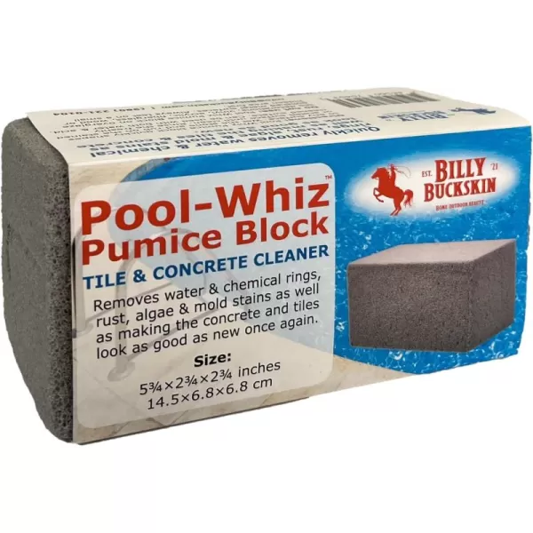 PoolWhiz Pumice Block  Pool Tile ampamp Concrete Cleaner  Pumice Stone for Cleaning Pools Spas ampamp Water Features  Pool and Spa Cleaner by Billy Buckskin Co  Pack of 11 Pack