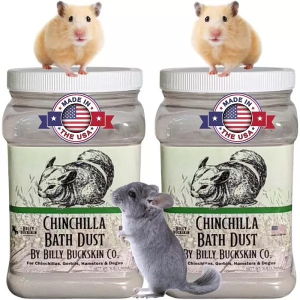 Premium Chinchilla Dust Bath 6 lb Tub All Natural Dusting Powder Ideal for Degus Hamsters Gerbils and Other Small Pet Animals Pure Cleansing Pumice Sand Pet Supplies by Billy Buckskin Co6 lb