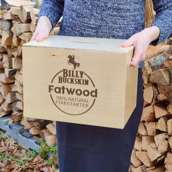 Fatwood Fire Starter Sticks 10 lb Box  All Natural ResinRich Fatwood for Wood Stoves Fireplaces Campfires  Easy ampamp Safe Fire Logs LongLasting Firewood 140 SticksCoated Birch
