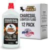 image1 Quart Lighter Fuel Bottle Clean Burning ampamp Fast Lighting Lighter Fluid Charcoal Lighter Fluid Perfect Fire Starter for Outdoor BBQ Camping Charcoal ampamp Wood Fires ampamp Bonfires by Billy Buckskin12 Pack