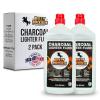 image1 Quart Lighter Fuel Bottle Clean Burning ampamp Fast Lighting Lighter Fluid Charcoal Lighter Fluid Perfect Fire Starter for Outdoor BBQ Camping Charcoal ampamp Wood Fires ampamp Bonfires by Billy Buckskin2 Pack