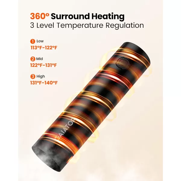 Gaiatop Hand Warmers Rechargeable Electric Portable Pocket Heater Rechargeable Hand Warmer Heat Therapy Great Gifts for Raynauds Hunting Golf Camping Women MenBLACK