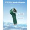 imageGaiatop Portable Handheld Turbo Fan 1100 Adjustable High Speeds 320Hrs Cooling Times 4800mAh USB Rechargeable Portable Small Hand Fans with Lanyard for Outdoor Travel Home Make Up Navy BlueArmy Green