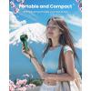 imageGaiatop Portable Handheld Turbo Fan 1100 Adjustable High Speeds 320Hrs Cooling Times 4800mAh USB Rechargeable Portable Small Hand Fans with Lanyard for Outdoor Travel Home Make Up Navy BlueArmy Green