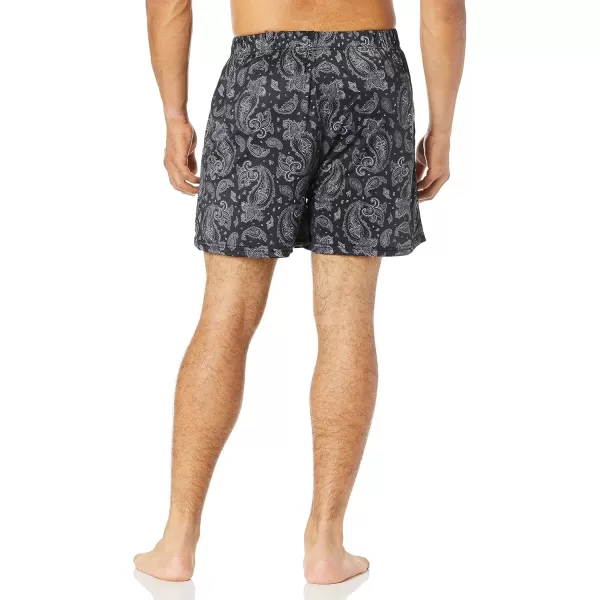 STACY ADAMS Mens Boxer ShortBlack Paisley