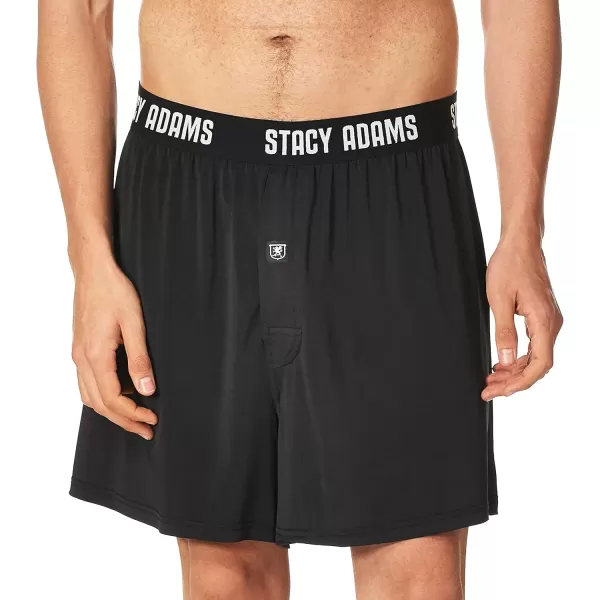 Stacy Adams Mens Big and Tall Boxer ShortGray