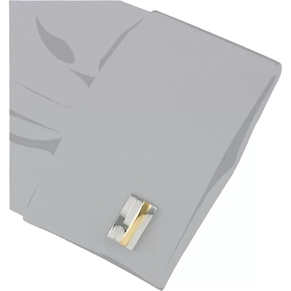 Stacy Adams Mens Rectangle SilverGold Cuff Links