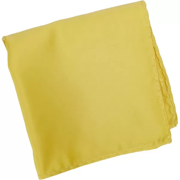 Stacy Adams Mens Satin solid Tie SetBanana