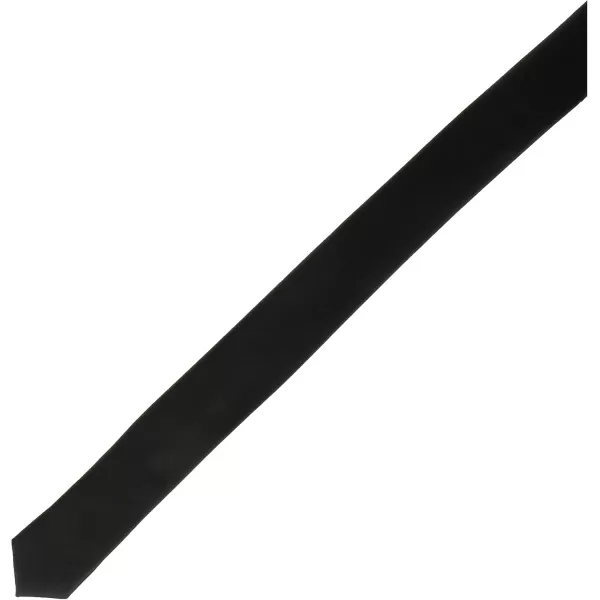 Stacy Adams Mens Satin solid Tie SetBlack