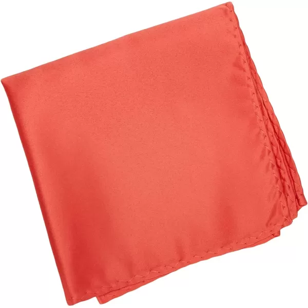 Stacy Adams Mens Satin solid Tie SetCoral