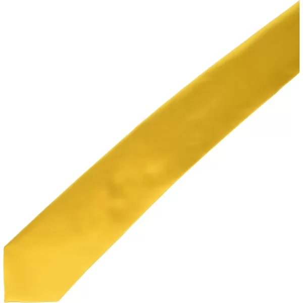 Stacy Adams Mens Satin solid Tie SetGold