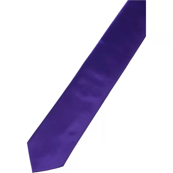Stacy Adams Mens Satin solid Tie SetPurple
