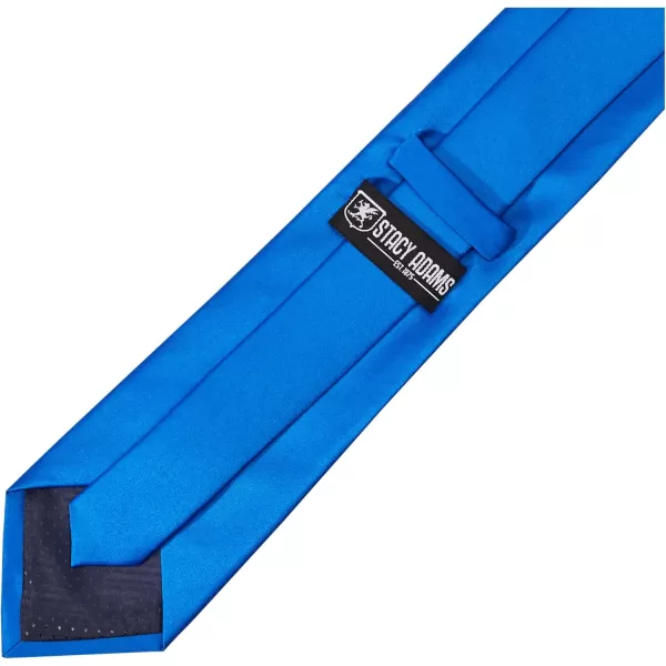 Stacy Adams Mens Satin solid Tie SetRoyal