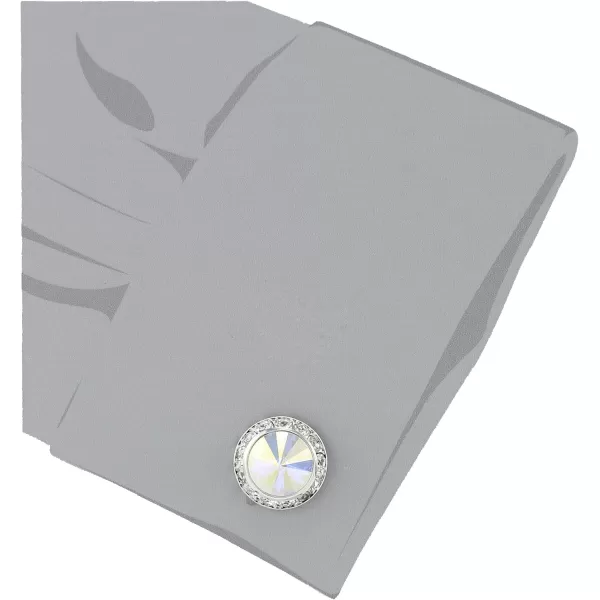 Stacy Adams Mens Silver Aurora Borealis Rondell Cuff Link
