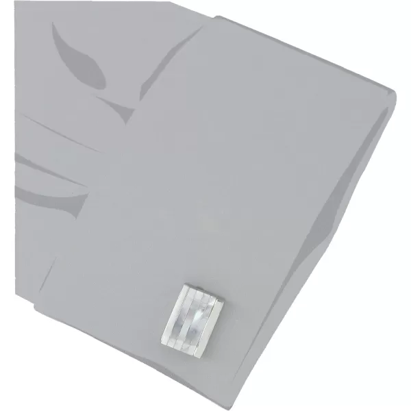 Stacy Adams Mens Silver Rectangle Cuff Link With Mop Horizontal Lines