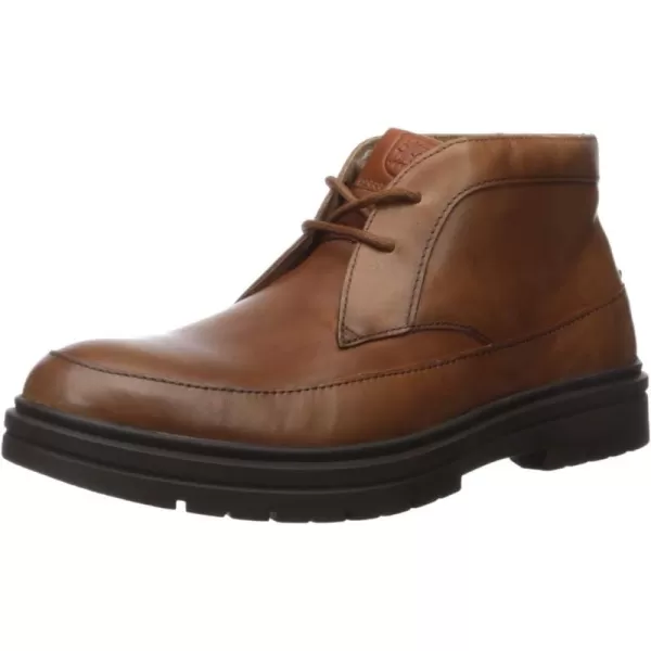 STACY ADAMS Mens Alcander Leather Chukka BootCognac