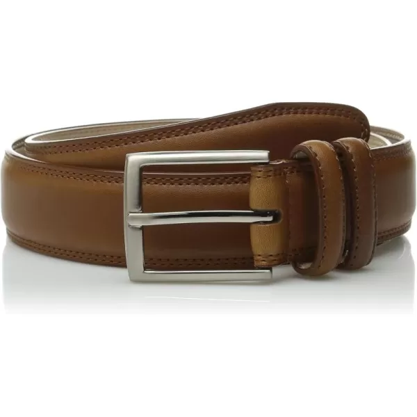 Stacy Adams Mens 34mm Geniune Leather Belt with Microfiber LiningCognac