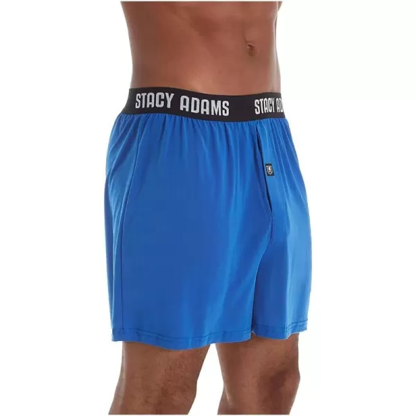 Stacy Adams Mens Big and Tall Boxer ShortBlue