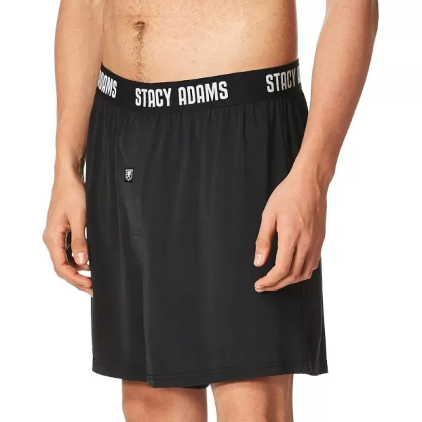 Stacy Adams Mens Big and Tall Boxer ShortGray