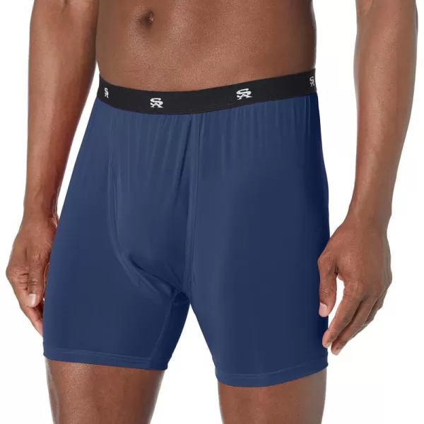 Stacy Adams Mens Boxer BriefNavy