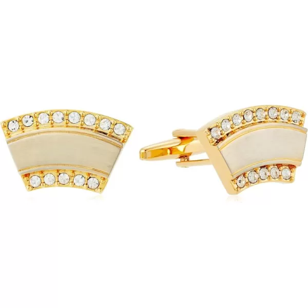 Stacy Adams Mens Fan Shape Silver Gold with Rhinestones