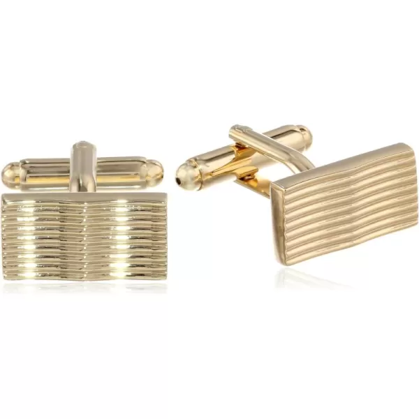 Stacy Adams Mens Gold Cuff Link ampamp Tie Bar Wridges Set