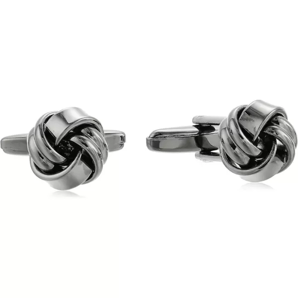 Stacy Adams Mens Small Love Knot Cuff LinksGunmetal
