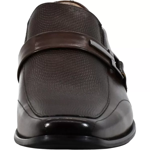 STACY ADAMS Mens Beau Moc Toe Bit SlipOn LoaferBrown