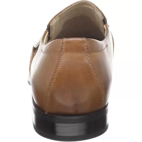 STACY ADAMS Mens Beau Moc Toe Bit SlipOn LoaferCognac