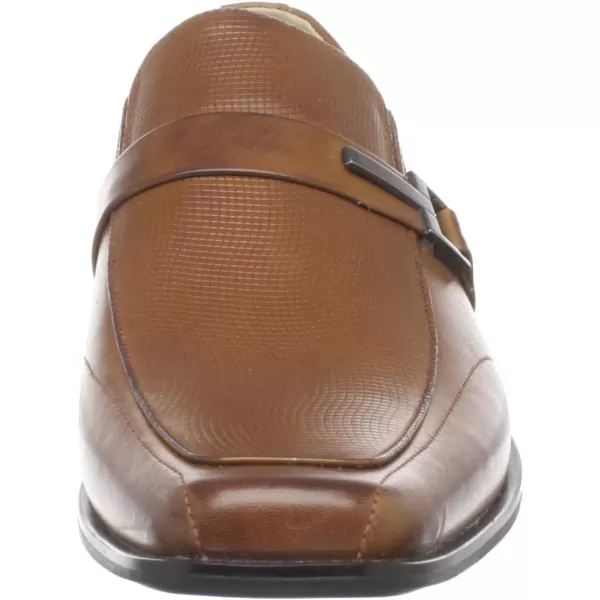 STACY ADAMS Mens Beau Moc Toe Bit SlipOn LoaferCognac