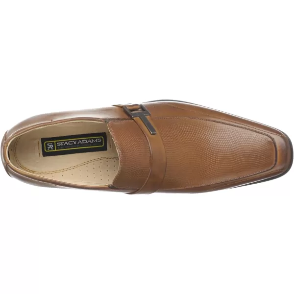 STACY ADAMS Mens Beau Moc Toe Bit SlipOn LoaferCognac