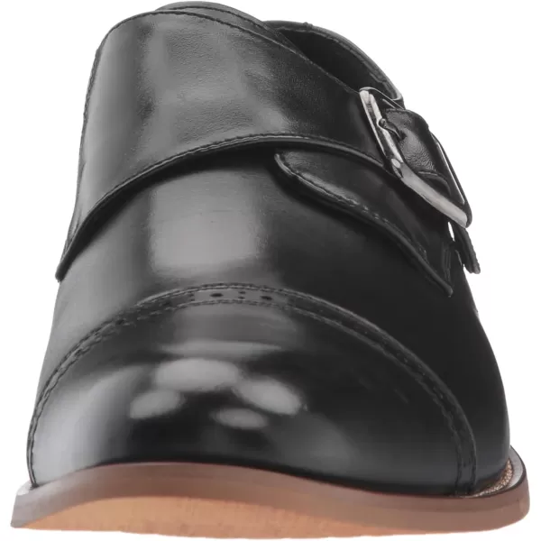 STACY ADAMS Mens Desmond Cap Toe Monk Strap LoaferBlack