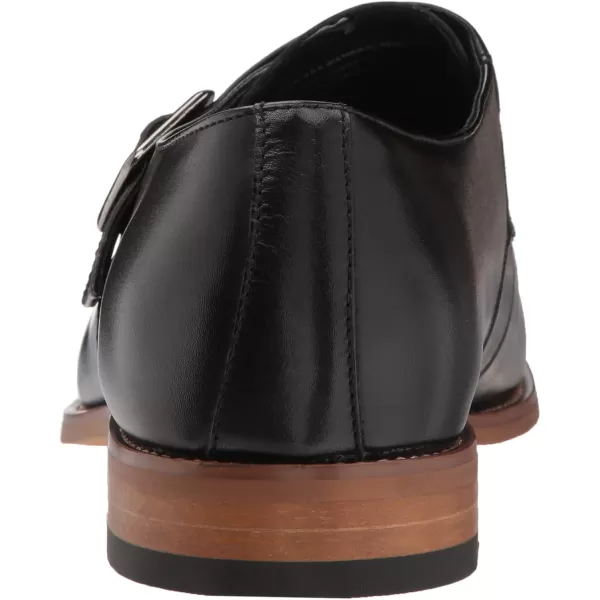 STACY ADAMS Mens Desmond Cap Toe Monk Strap LoaferBlack