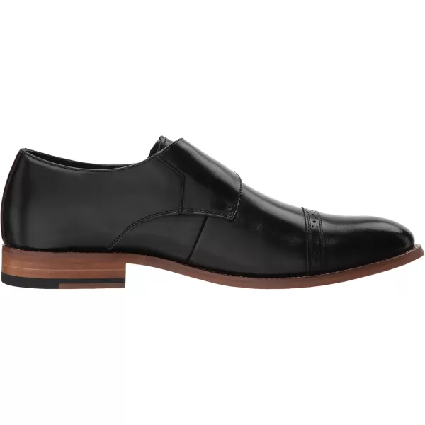 STACY ADAMS Mens Desmond Cap Toe Monk Strap LoaferBlack