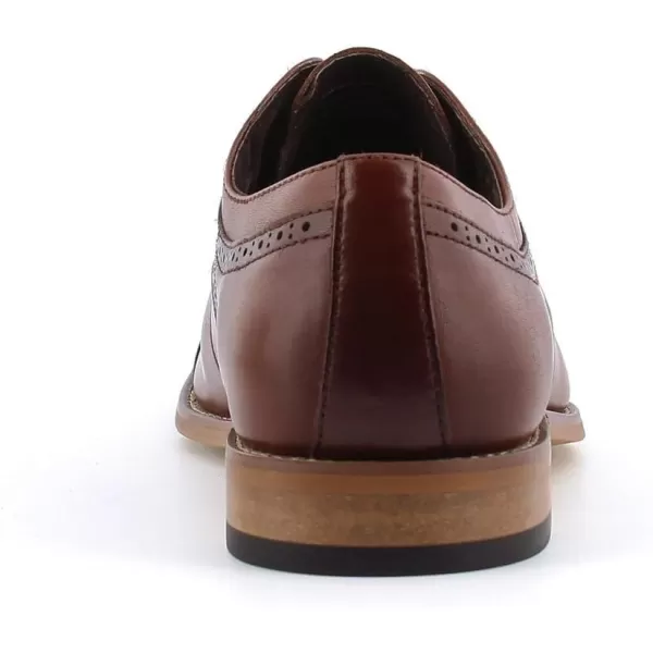 STACY ADAMS Mens Dickinson CapToe Laceup OxfordCognac