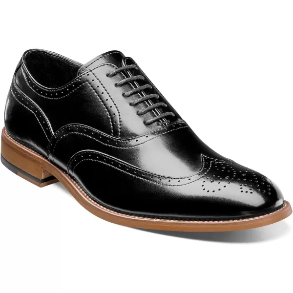STACY ADAMS Mens Dunbar Wingtip OxfordBlack